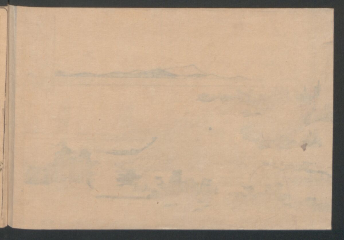 Fifty-three Stations on the Tōkaidō Road, Fuchū (Tōkaidō gojūsan-tsugi) 東海道五十三次, Katsushika Hokusai 葛飾北斎 (Japanese, Tokyo (Edo) 1760–1849 Tokyo (Edo)), Polychrome woodblock printed book; ink and color on paper, Japan