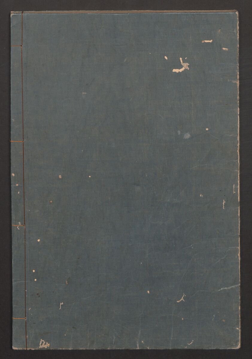 Illustrated Book of Humorous Poems "Mountain on Mountain" (Ehon Kyōka yama mata yama)  絵本狂歌山満多山, Katsushika Hokusai 葛飾北斎 (Japanese, Tokyo (Edo) 1760–1849 Tokyo (Edo)), Three volumes; ink and color on paper, Japan