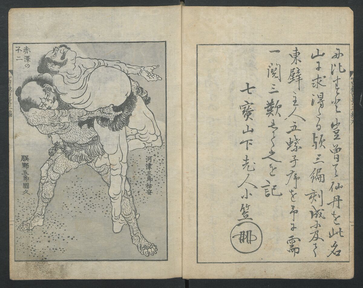 One Hundred Views of Mount Fuji (Fugaku Hyakkei sanpen) 富嶽百景[三編], Katsushika Hokusai 葛飾北斎 (Japanese, Tokyo (Edo) 1760–1849 Tokyo (Edo)), Woodblock print; ink on paper, Japan