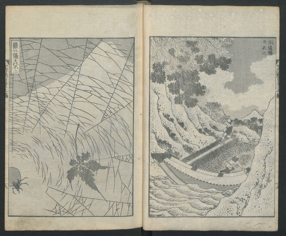 One Hundred Views of Mount Fuji (Fugaku Hyakkei sanpen) 富嶽百景[三編], Katsushika Hokusai 葛飾北斎 (Japanese, Tokyo (Edo) 1760–1849 Tokyo (Edo)), Woodblock print; ink on paper, Japan