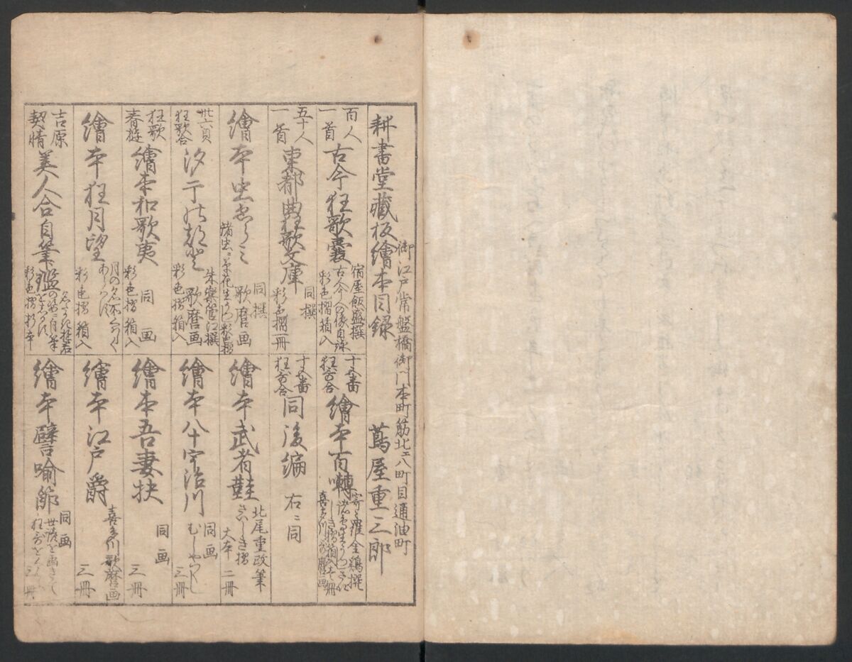 Illustrated Book of Kyōka (comic poems) "Maple Bridge" (Ehon momiji bashi) 絵本紅葉橋, Katsukawa Shunchō 勝川春潮 (Japanese, active ca. 1783–95), Ink on paper, Japan