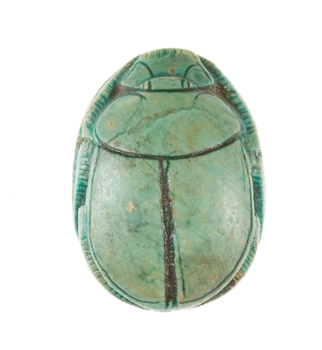 Scarab Inscribed for the God's Wife Hatshepsut, Steatite (glazed)