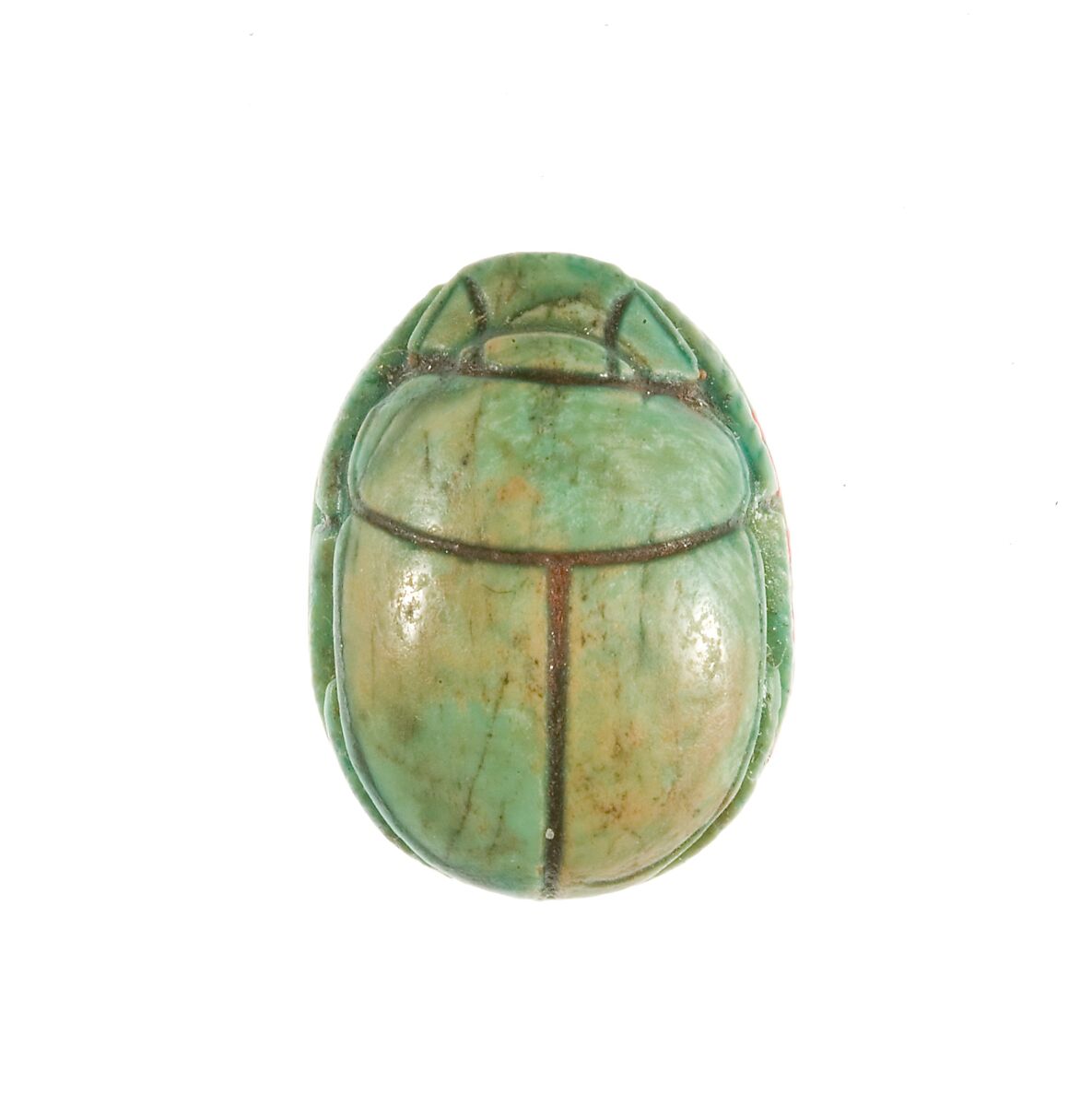 Scarab Inscribed for Maatkare (Hatshepsut), Lord of the Two Lands, Steatite (glazed)