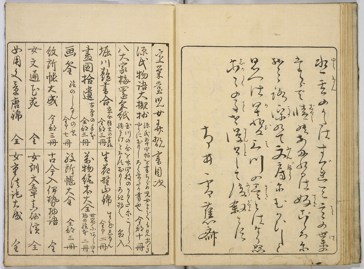 Ehon Genji Monogatari, Terai Shosen, Three volumes; ink on paper, Japan
