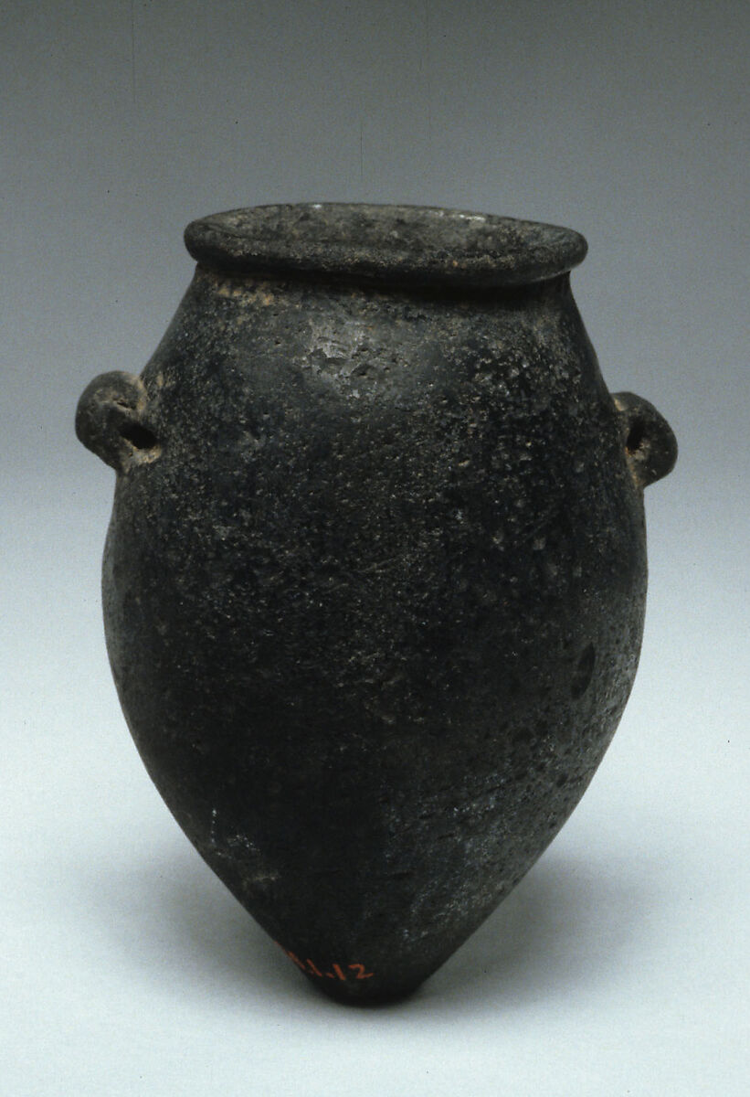 Jar, Pottery; black polished ware 