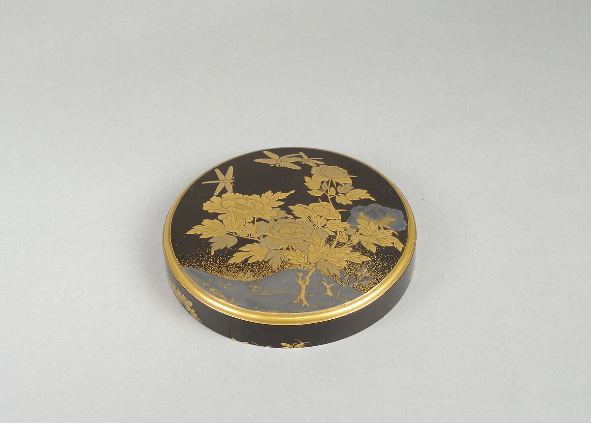 Incense Box, Black lacquer, Japan