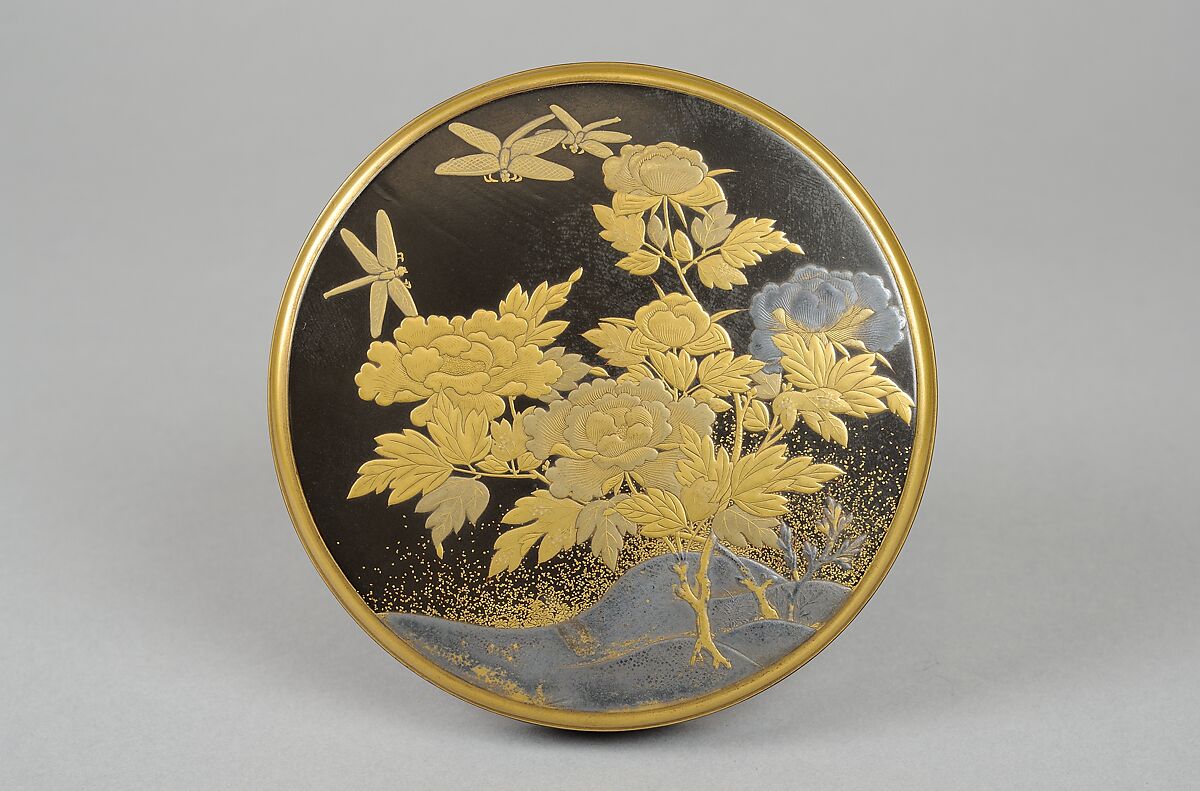 Incense Box, Black lacquer, Japan