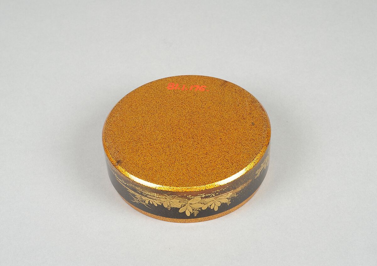 Incense Box, Black lacquer, Japan