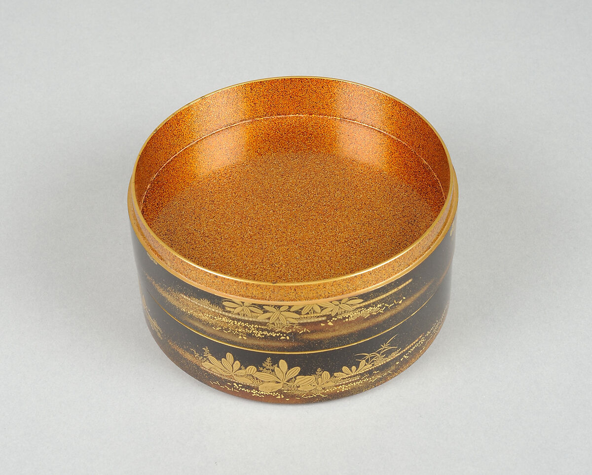 Incense Box, Black lacquer, Japan