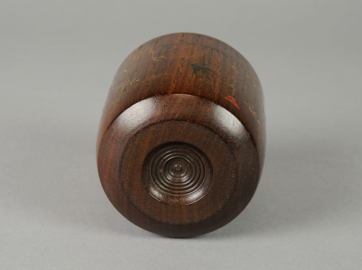 Tea Caddy, Lacquer on wood, Japan