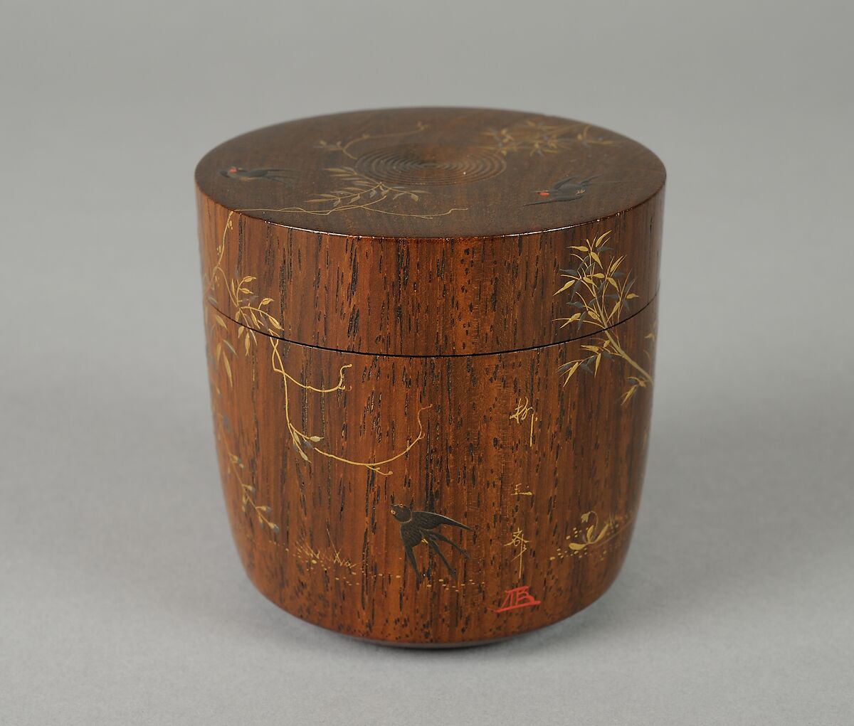 Tea Caddy, Lacquer on wood, Japan