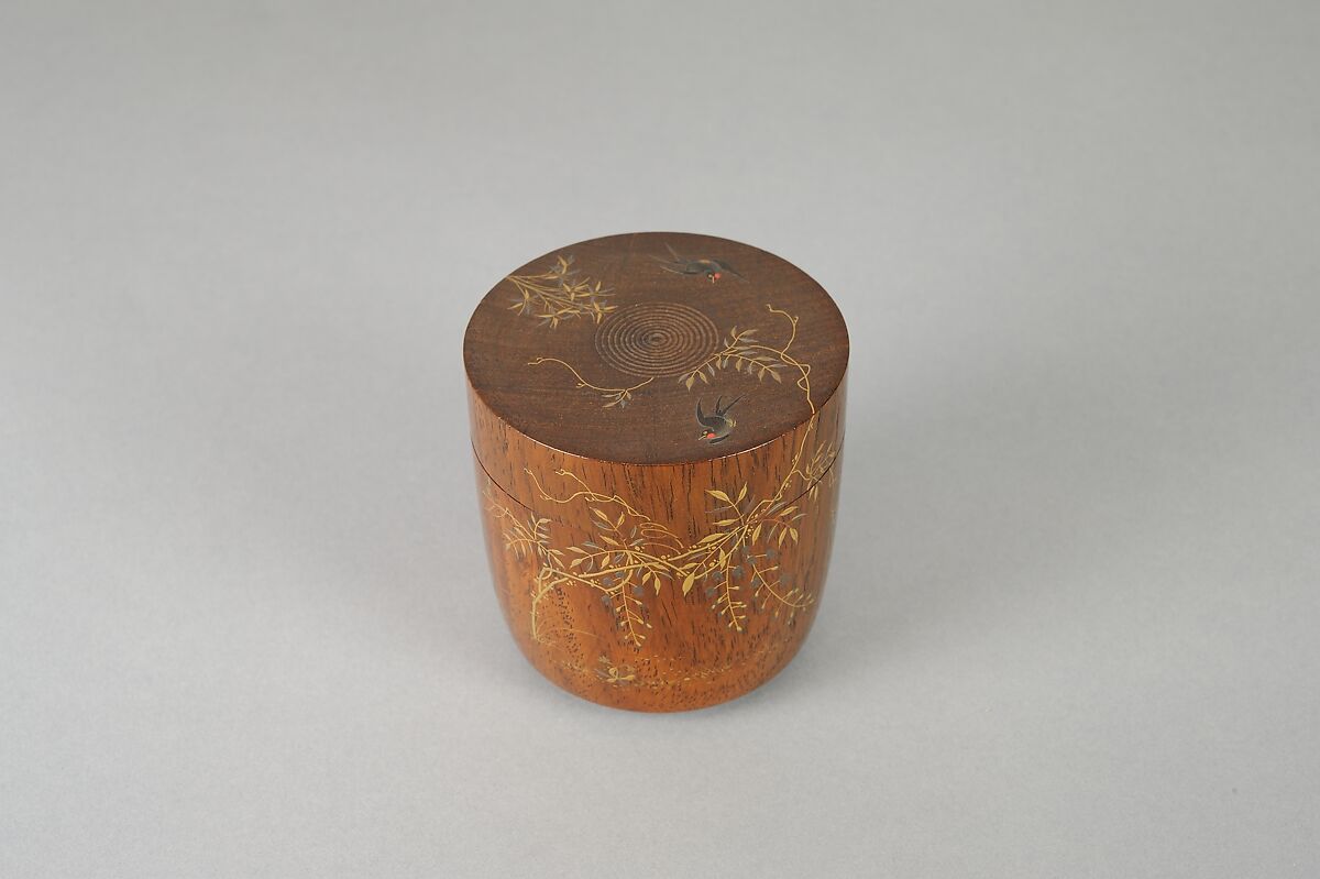 Tea Caddy, Lacquer on wood, Japan