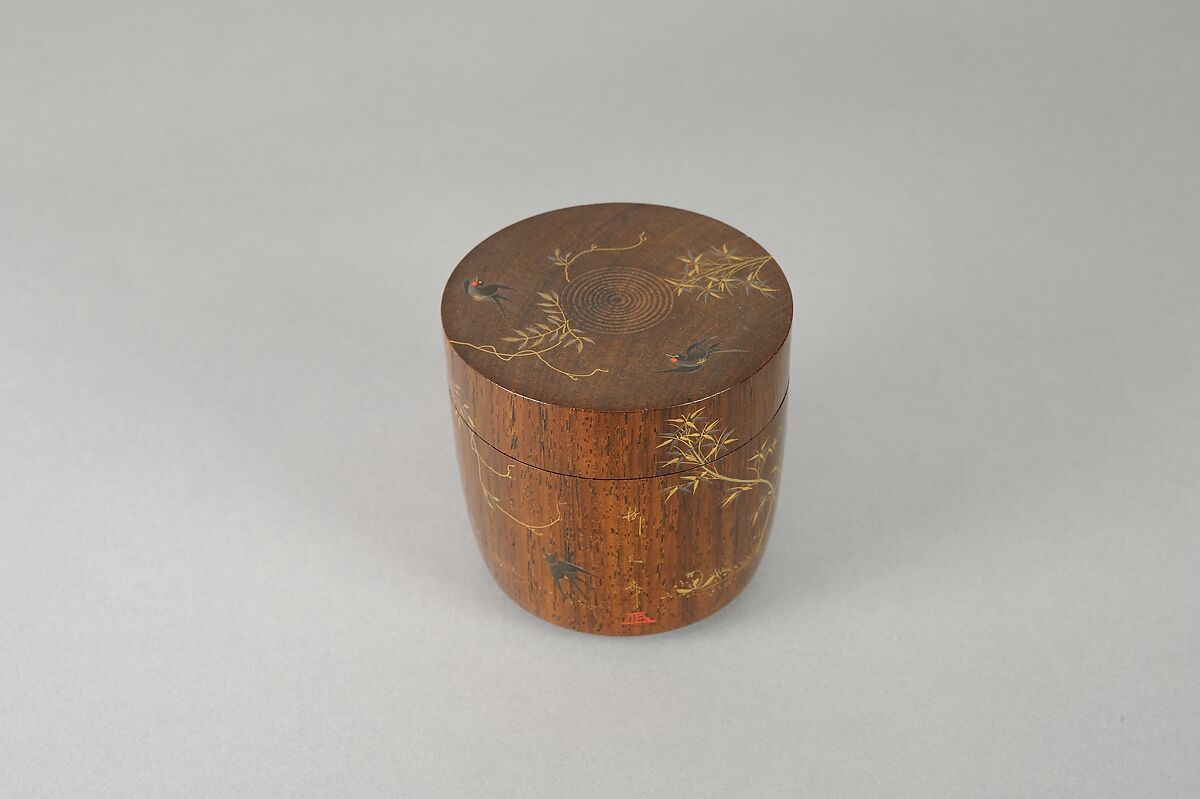 Tea Caddy, Lacquer on wood, Japan