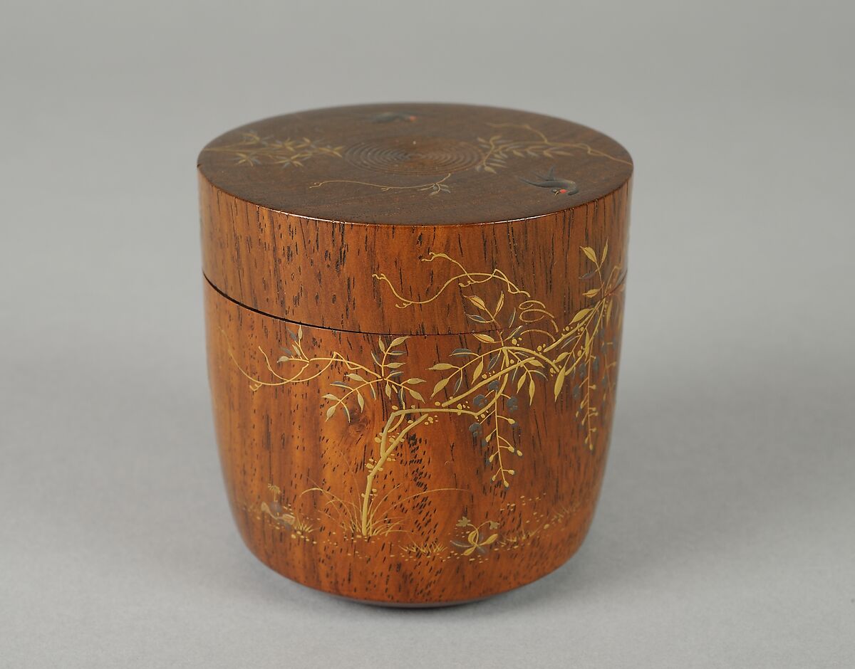 Tea Caddy, Lacquer on wood, Japan