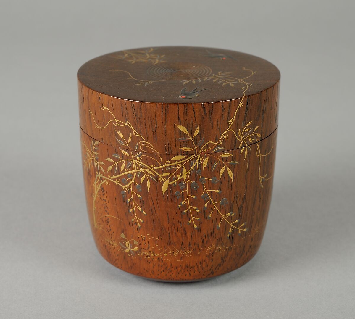 Tea Caddy, Lacquer on wood, Japan