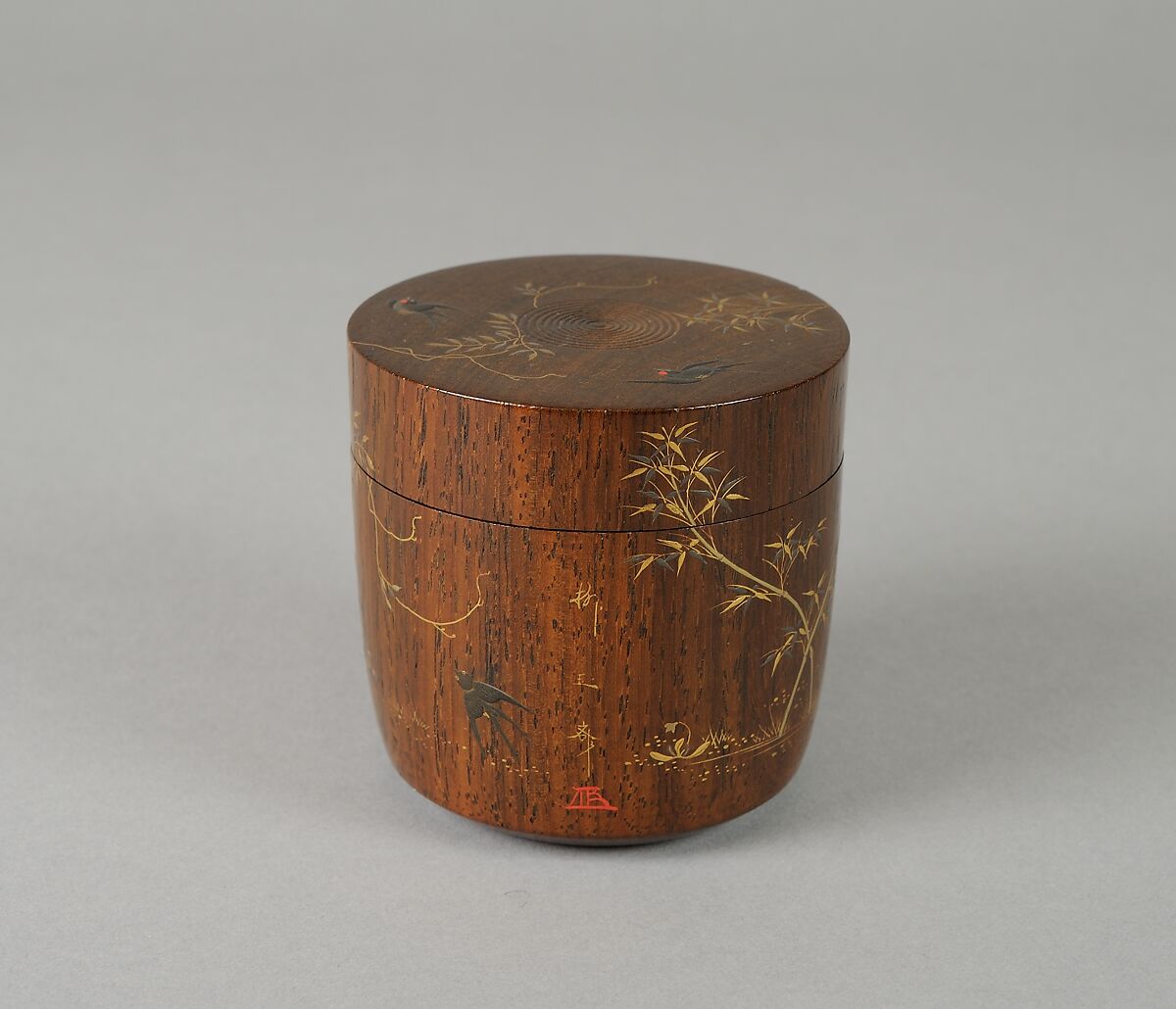 Tea Caddy, Lacquer on wood, Japan