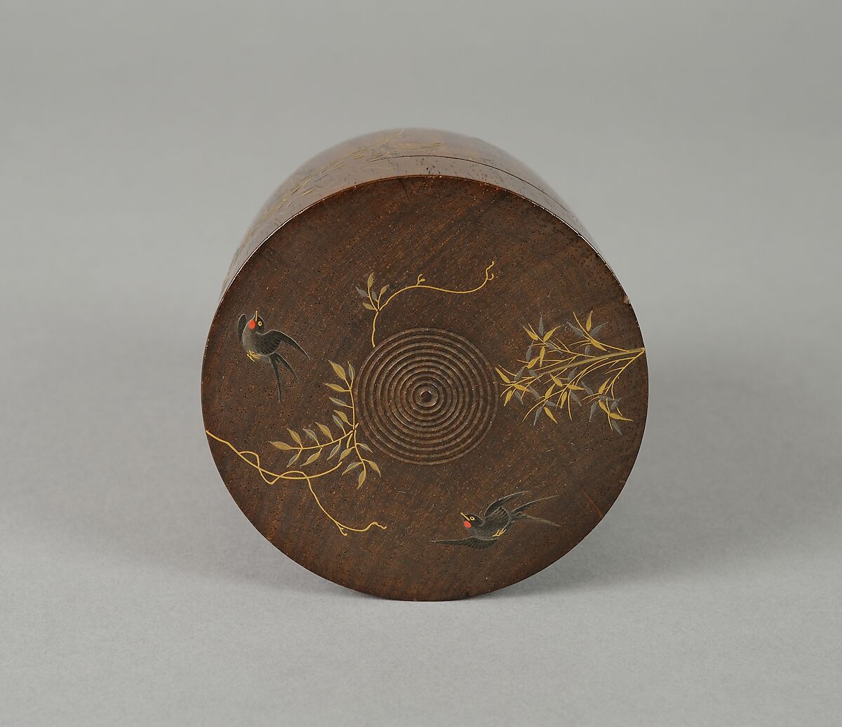 Tea Caddy, Lacquer on wood, Japan
