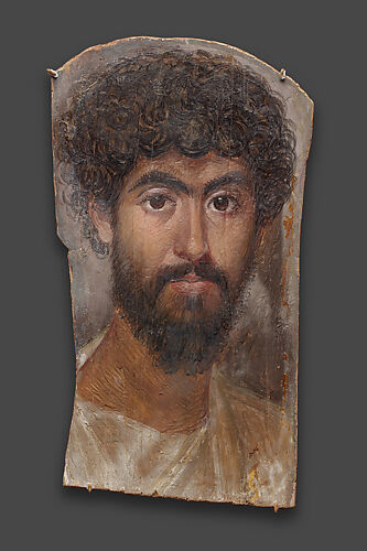 Encaustic portrait of a man