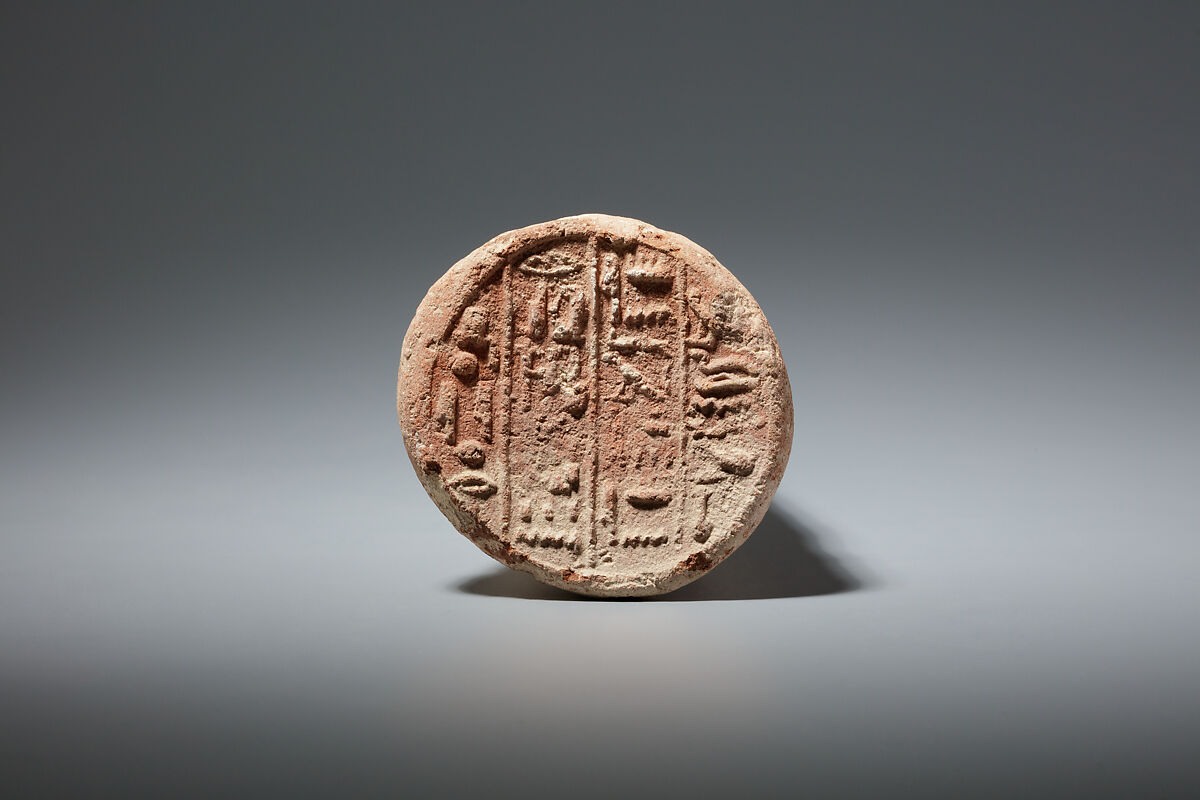 Funerary Cone of the Scribe Amenemopet, Pottery 