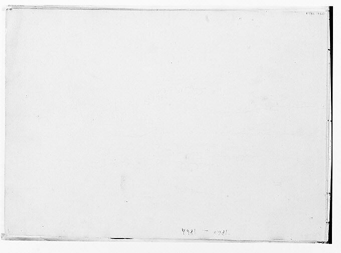 Mountain Panorama (from Sketchbook), Thomas Hewes Hinckley (1813–1896), Graphite on buff paper, American 