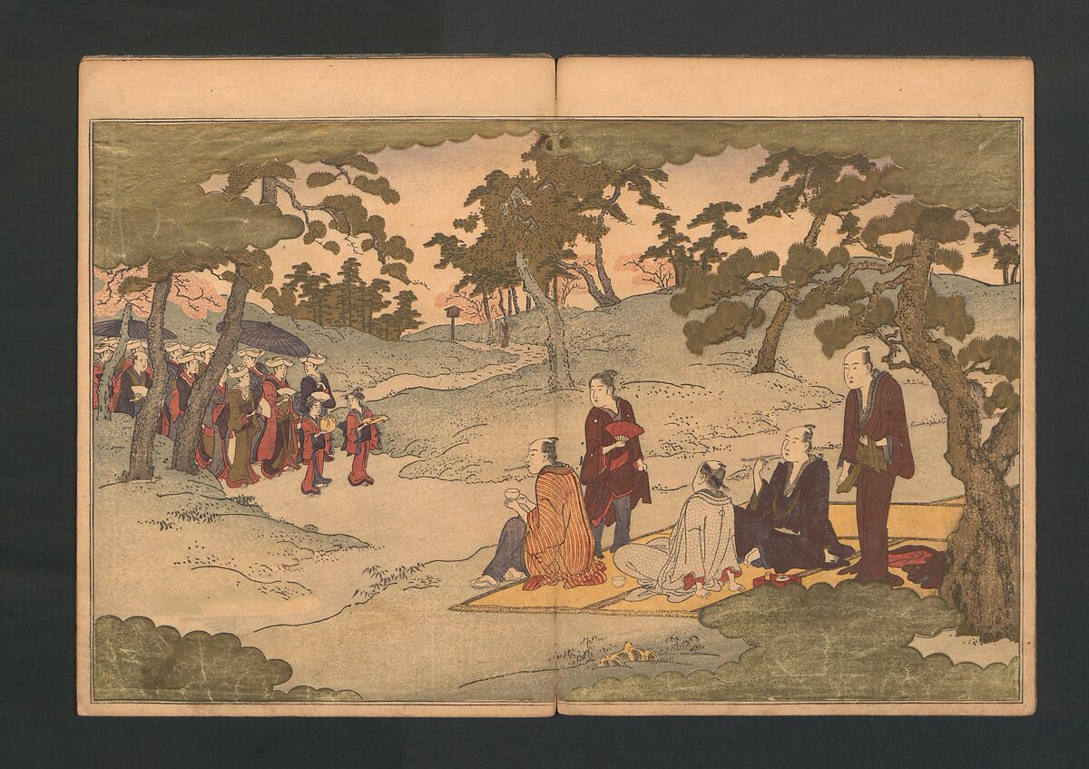 Statue of the Bodhisattva Fugen (Fugenzō)普賢像, Kitagawa Utamaro 喜多川歌麿 (Japanese, ca. 1754–1806), Polychrome woodblock printed book; ink and color on paper, Japan