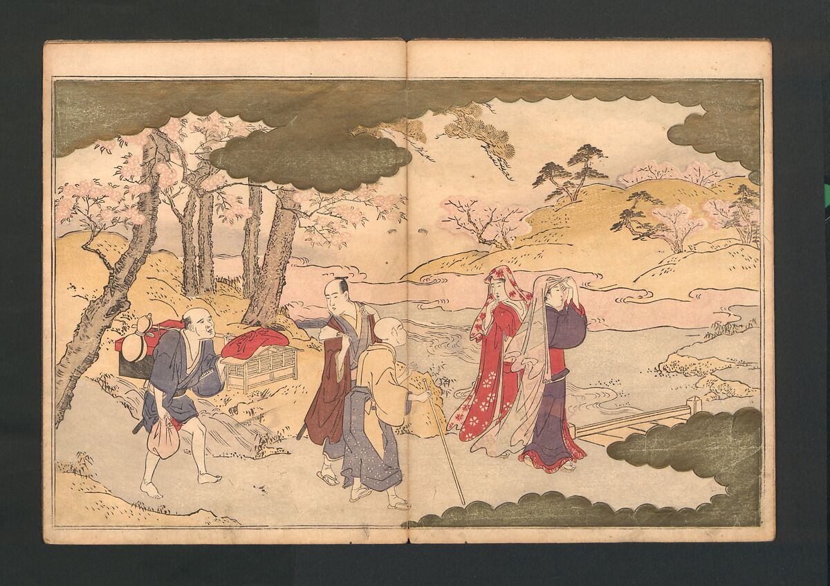 Statue of the Bodhisattva Fugen (Fugenzō)普賢像, Kitagawa Utamaro 喜多川歌麿 (Japanese, ca. 1754–1806), Polychrome woodblock printed book; ink and color on paper, Japan