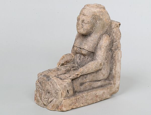 Statuette of a goddess, Limestone 