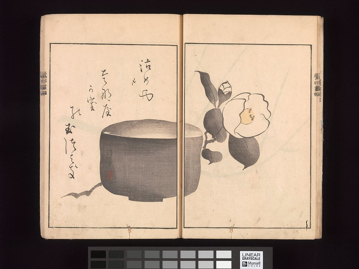 Ōson (Hōitsu) Picture Album (Ōson gafu), Sakai Hōitsu (Japanese, 1761–1828), Woodblock printed book; ink and color on paper, Japan