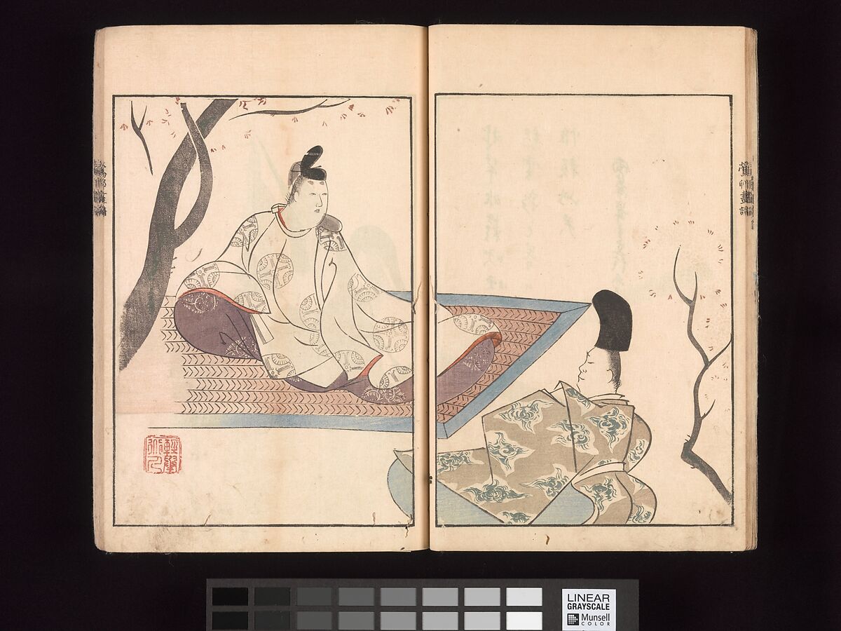 Ōson (Hōitsu) Picture Album (Ōson gafu), Sakai Hōitsu (Japanese, 1761–1828), Woodblock printed book; ink and color on paper, Japan