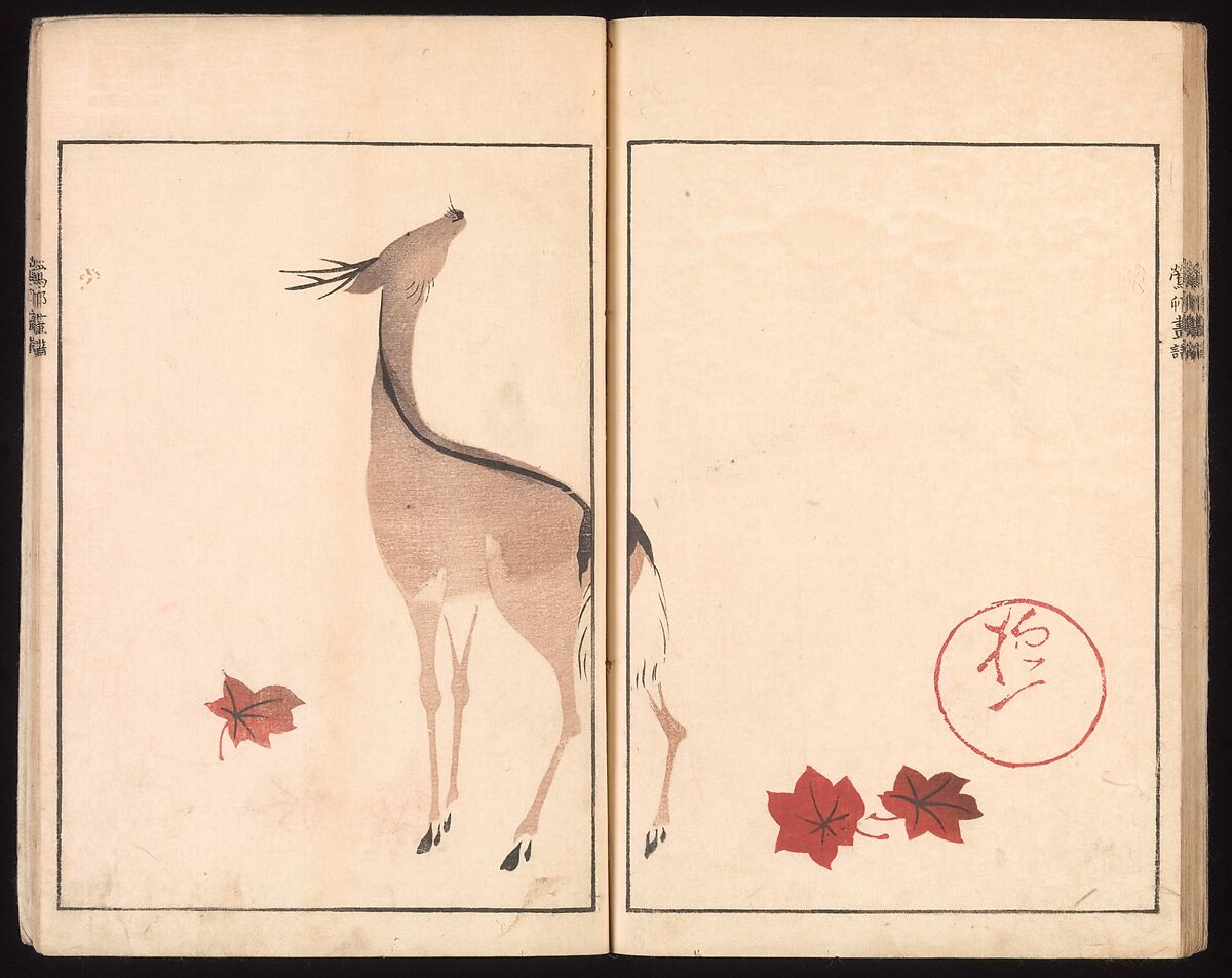 Ōson (Hōitsu) Picture Album (Ōson gafu), Sakai Hōitsu (Japanese, 1761–1828), Woodblock printed book; ink and color on paper, Japan