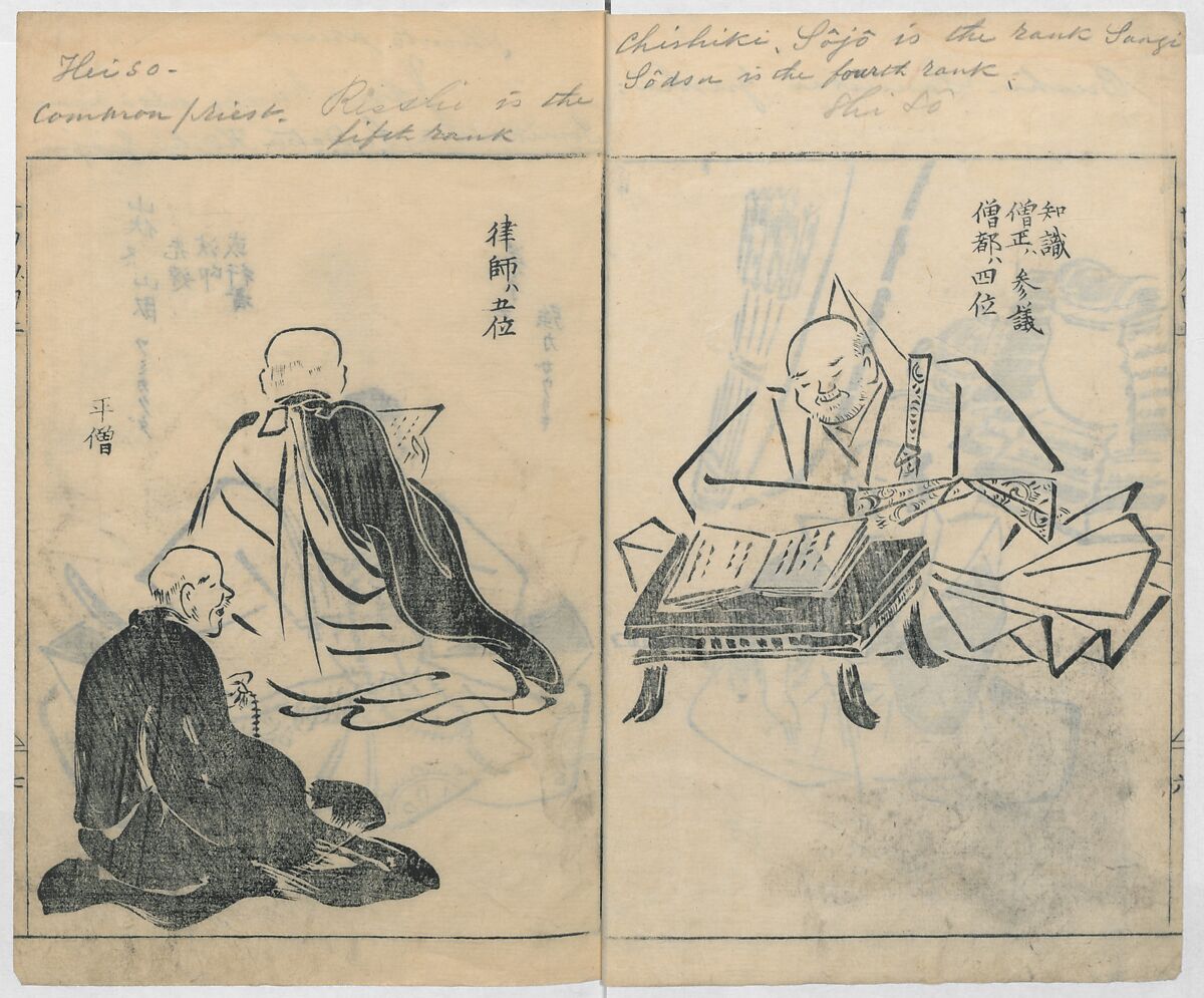 Sketches of People (Jinbutsu sōga) 人物艸画, Kokan 古澗 (late 17th–early 18th century), Ink on paper, Japan