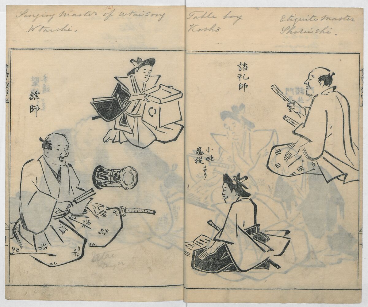 Sketches of People (Jinbutsu sōga) 人物艸画, Kokan 古澗 (late 17th–early 18th century), Ink on paper, Japan