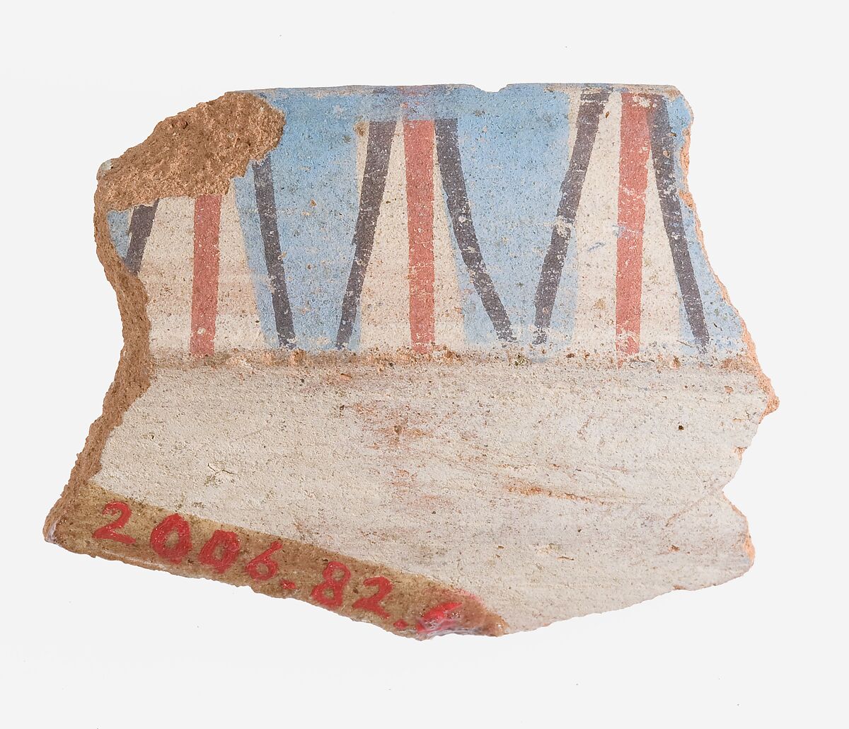 Vessel fragment, Pottery, paint 