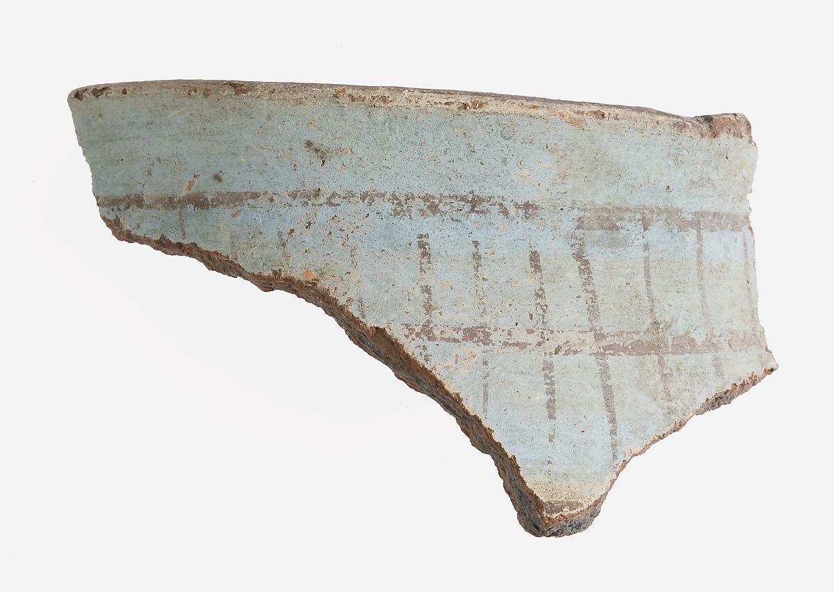 Vessel fragment, Pottery, paint 