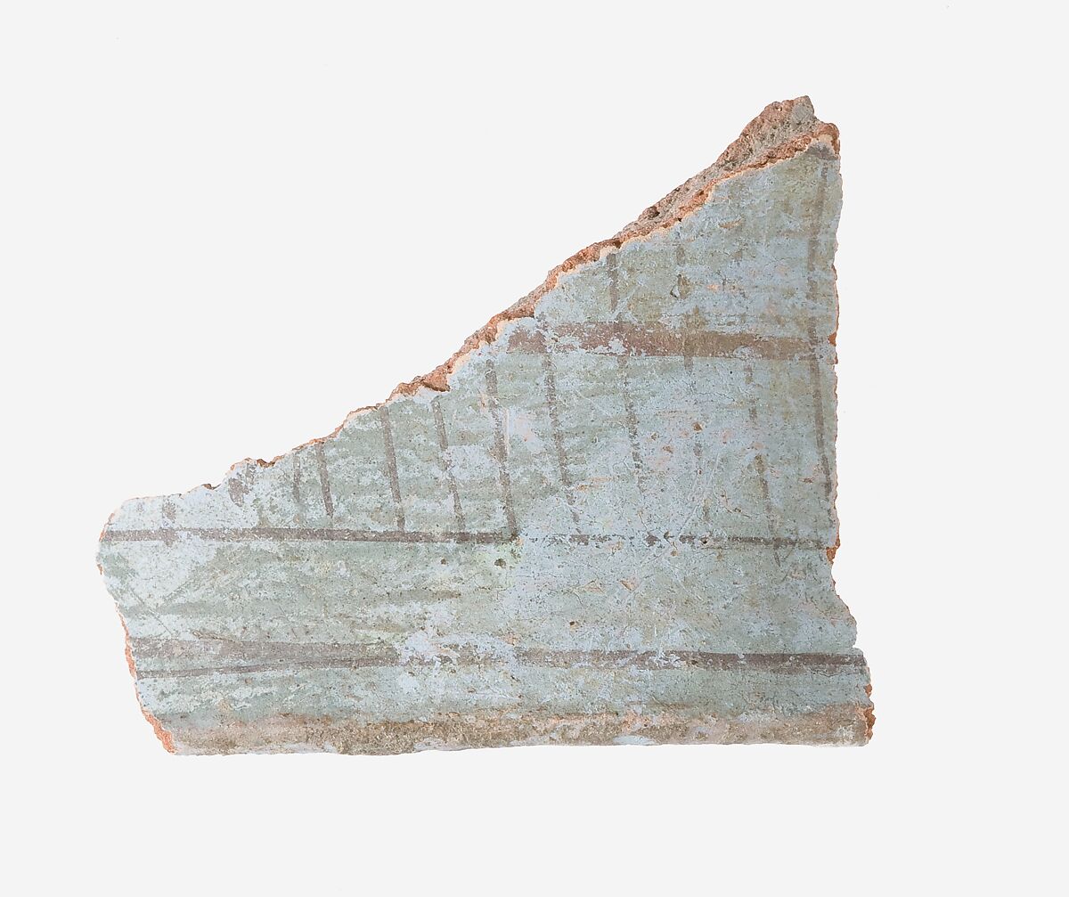 Vessel fragment, Pottery, paint 