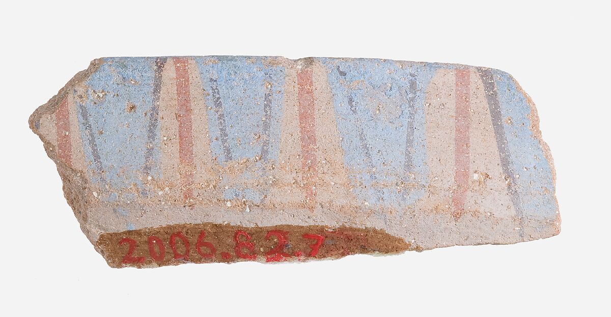 Vessel fragment, Pottery, paint 