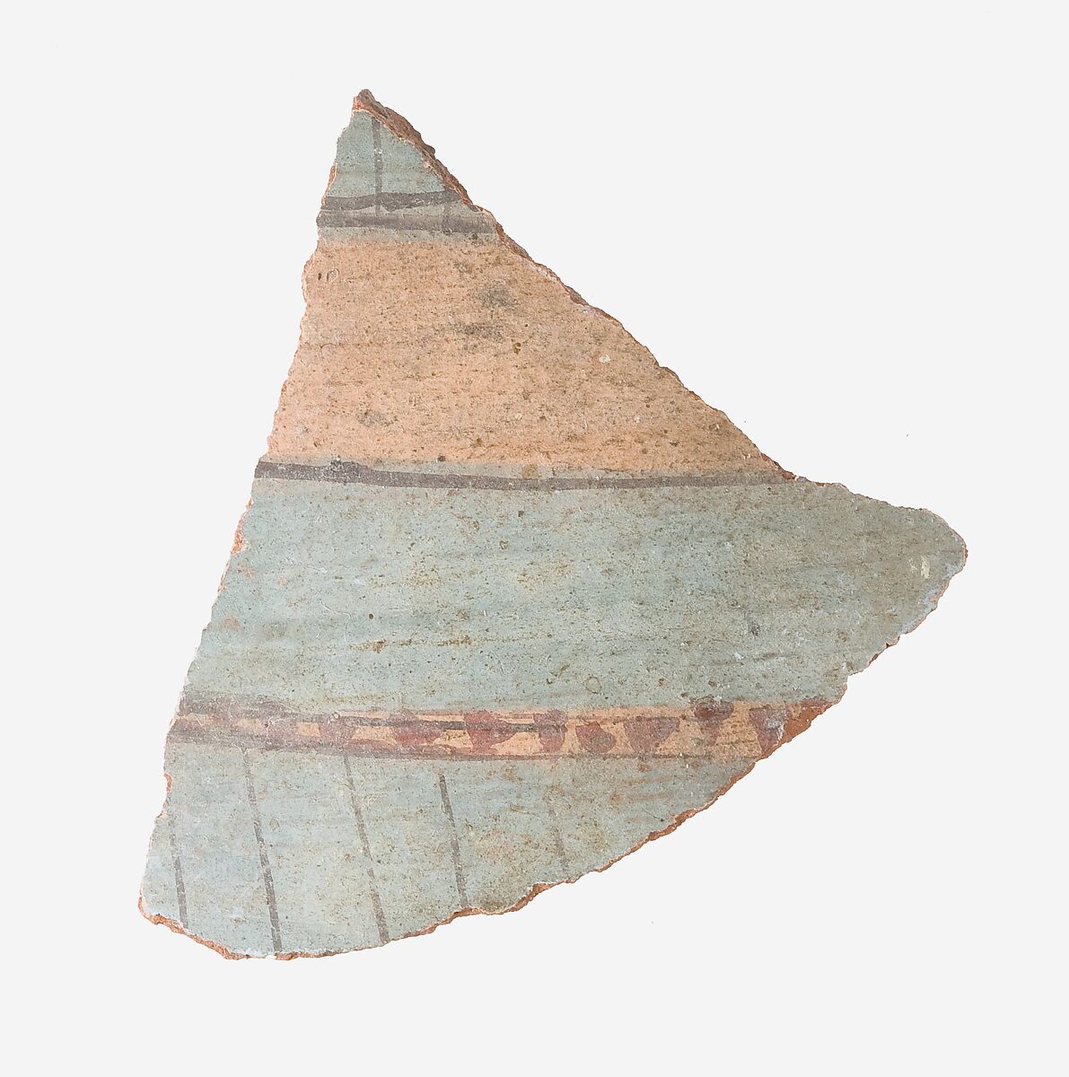 Vessel fragment, Pottery, paint 