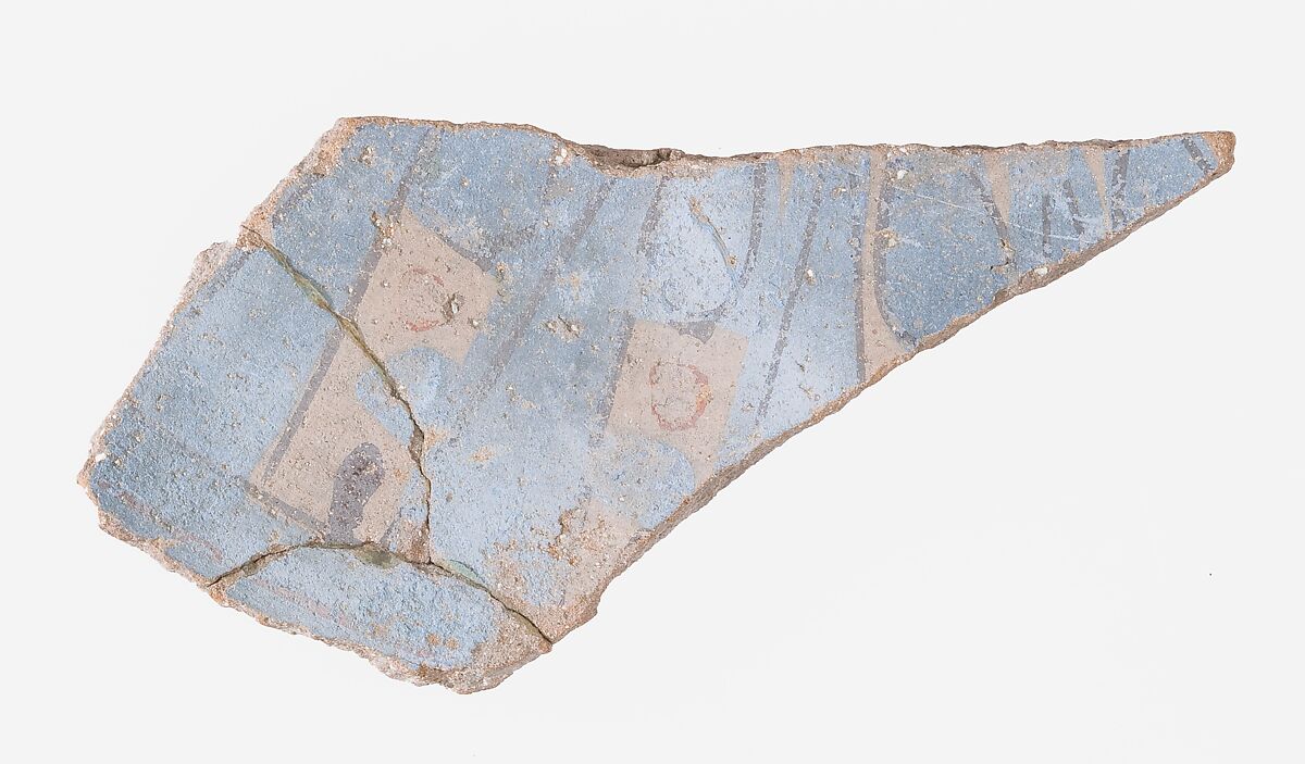 Vessel fragment, Pottery, paint 