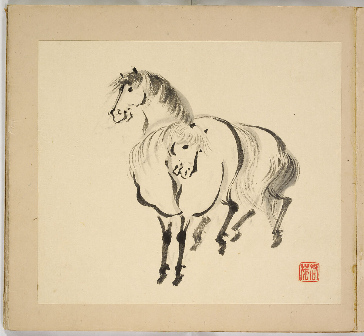 Illustrated book, Tsurusawa Tansaku (died 1797), Album; ink on paper, Japan