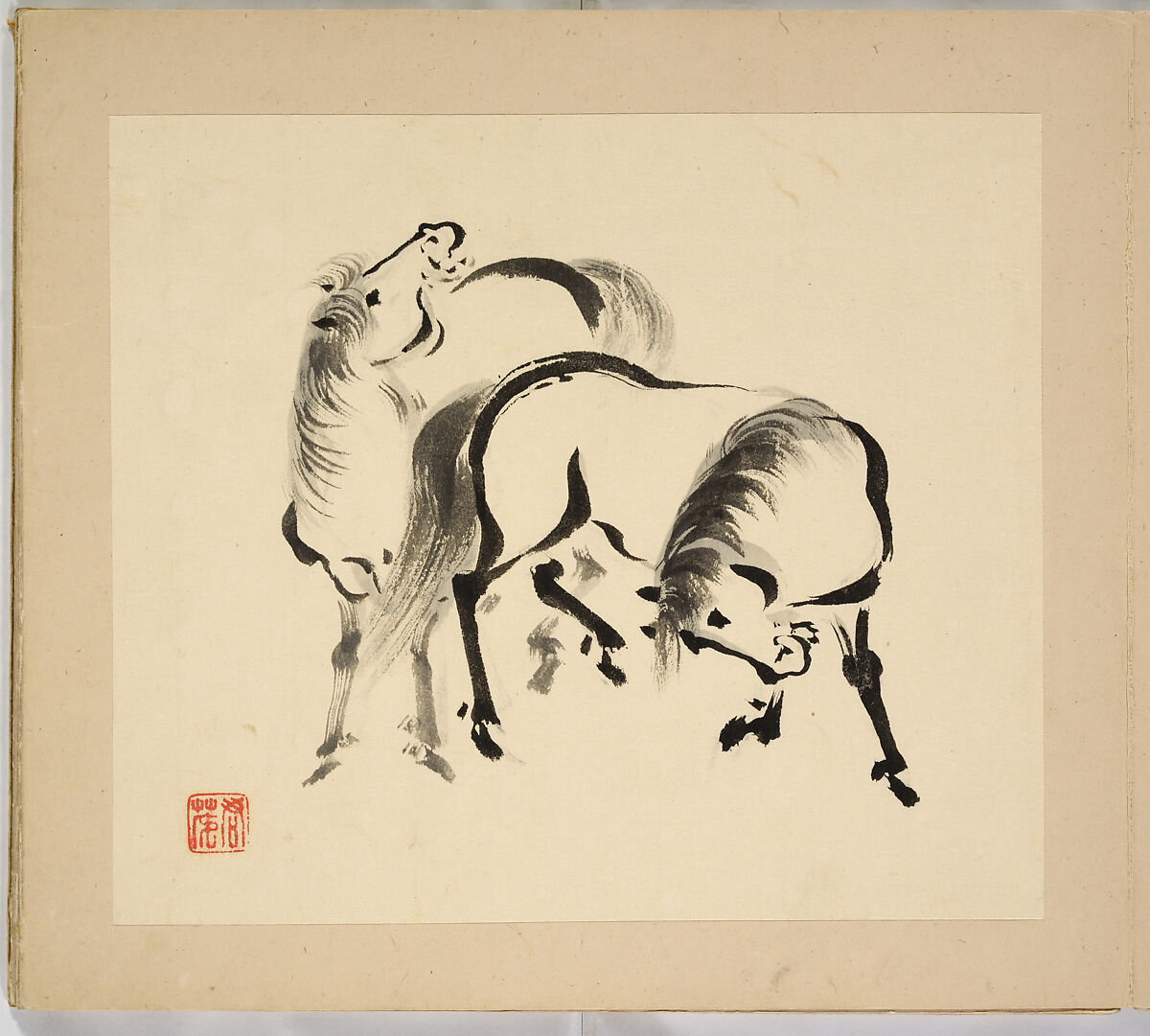 Illustrated book, Tsurusawa Tansaku (died 1797), Album; ink on paper, Japan