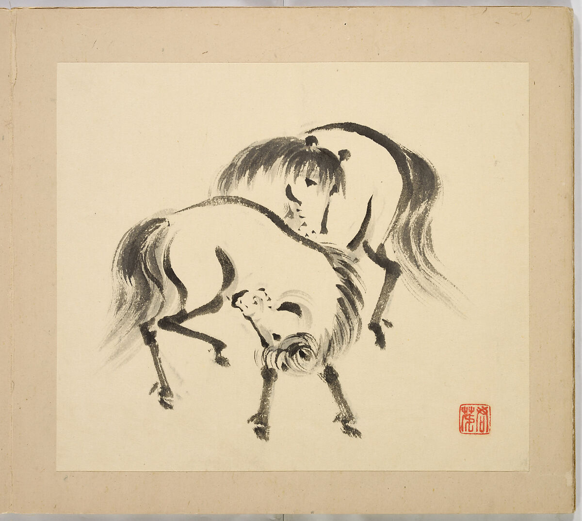 Illustrated book, Tsurusawa Tansaku (died 1797), Album; ink on paper, Japan