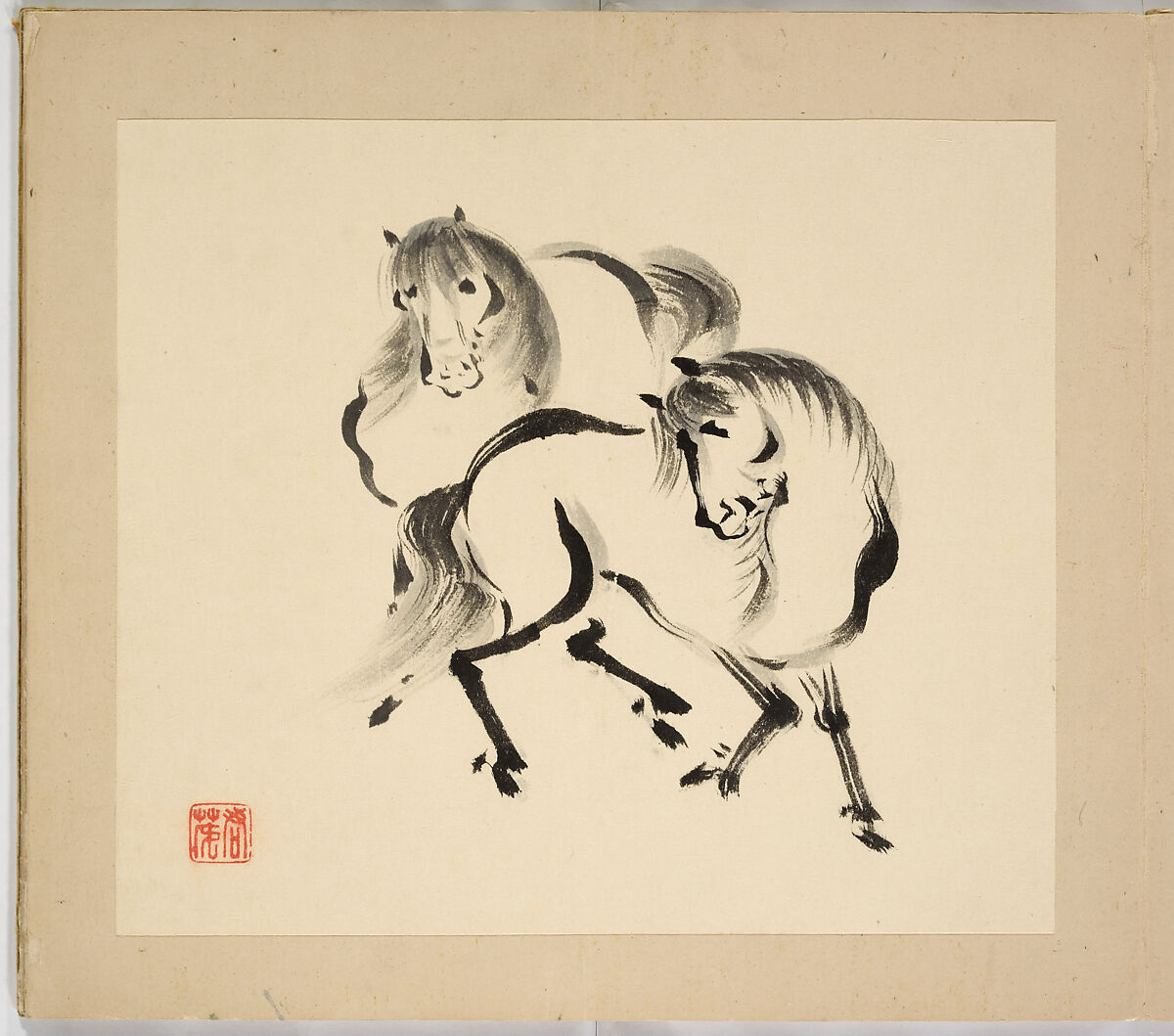 Illustrated book, Tsurusawa Tansaku (died 1797), Album; ink on paper, Japan