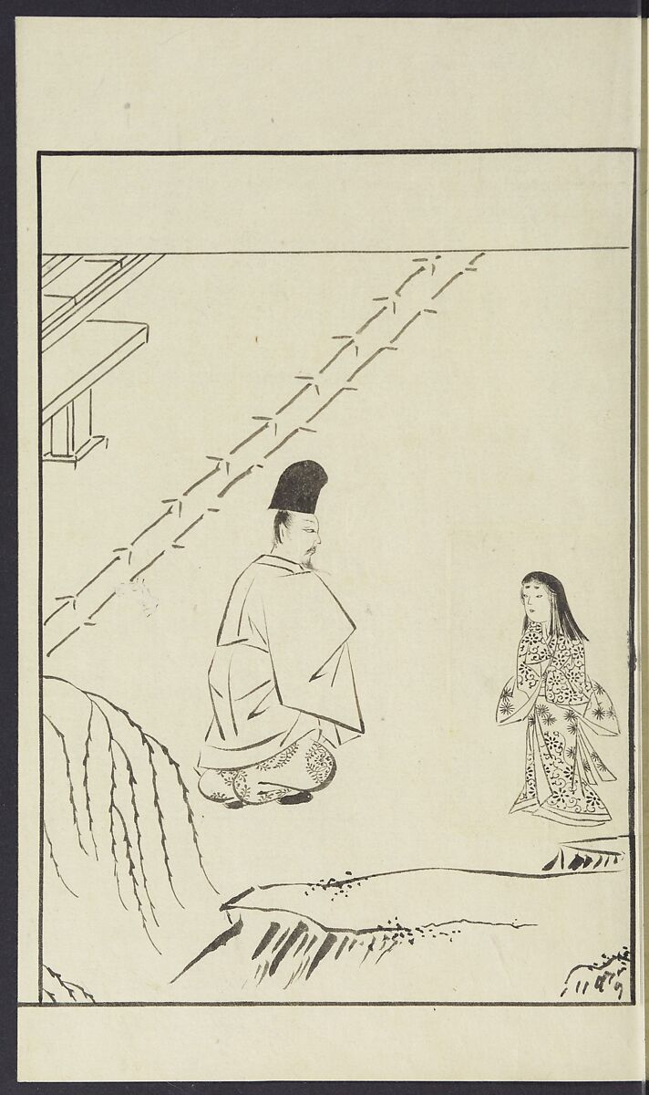 Story of Michizane Sugawara, known as Tenjin (Tenjin engi) 天神縁起, Reizen Saburo Tametaka 冷泉(岡田)為恭 (died 1864), Ink and color on paper, Japan