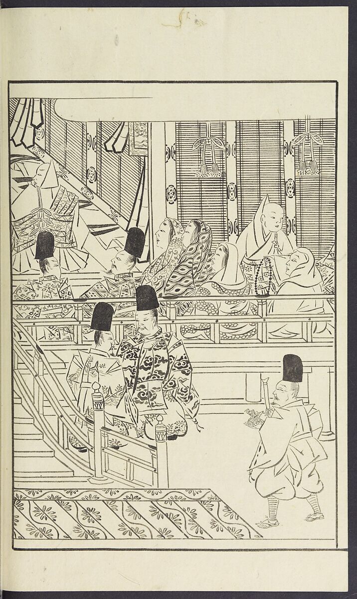 Story of Michizane Sugawara, known as Tenjin (Tenjin engi) 天神縁起, Reizen Saburo Tametaka 冷泉(岡田)為恭 (died 1864), Ink and color on paper, Japan