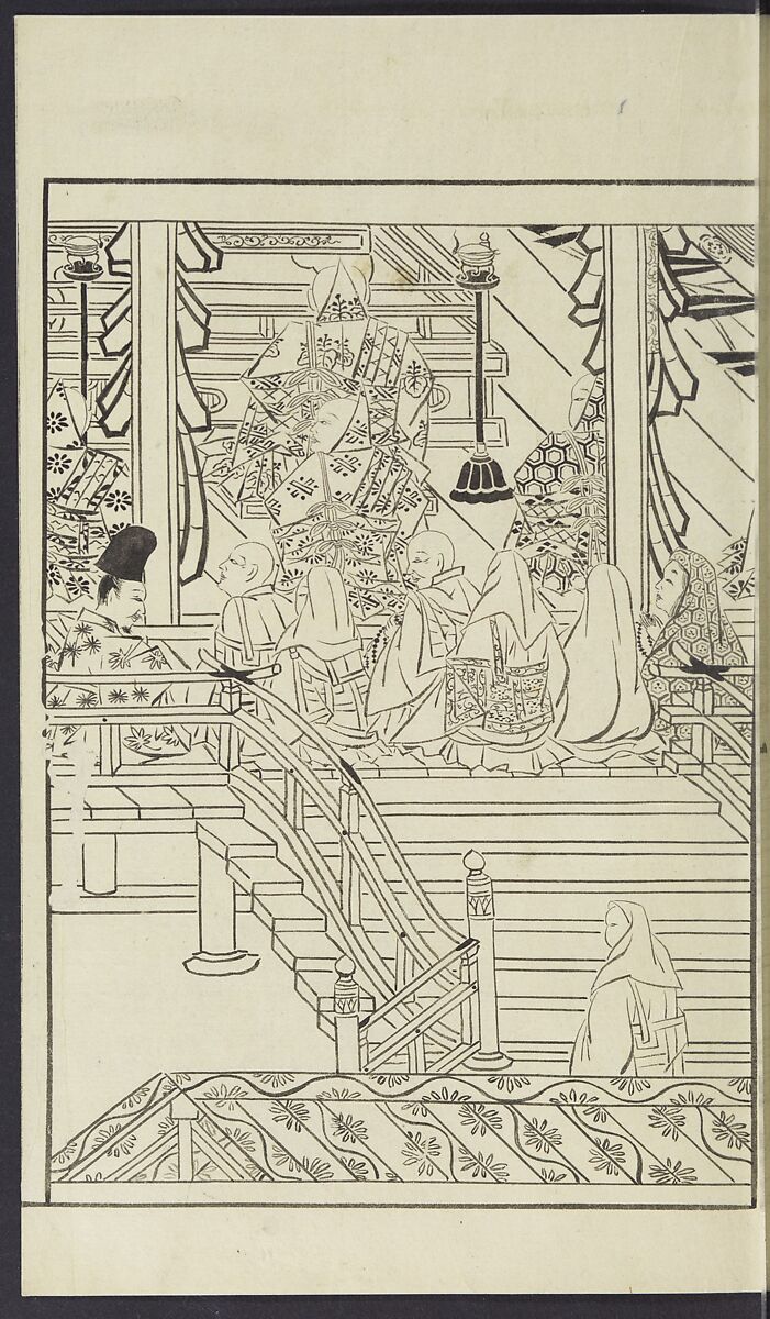 Story of Michizane Sugawara, known as Tenjin (Tenjin engi) 天神縁起, Reizen Saburo Tametaka 冷泉(岡田)為恭 (died 1864), Ink and color on paper, Japan