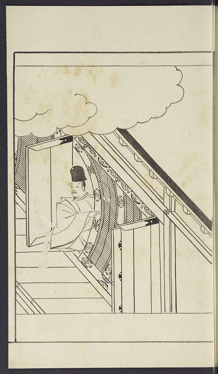 Story of Michizane Sugawara, known as Tenjin (Tenjin engi) 天神縁起, Reizen Saburo Tametaka 冷泉(岡田)為恭 (died 1864), Ink and color on paper, Japan