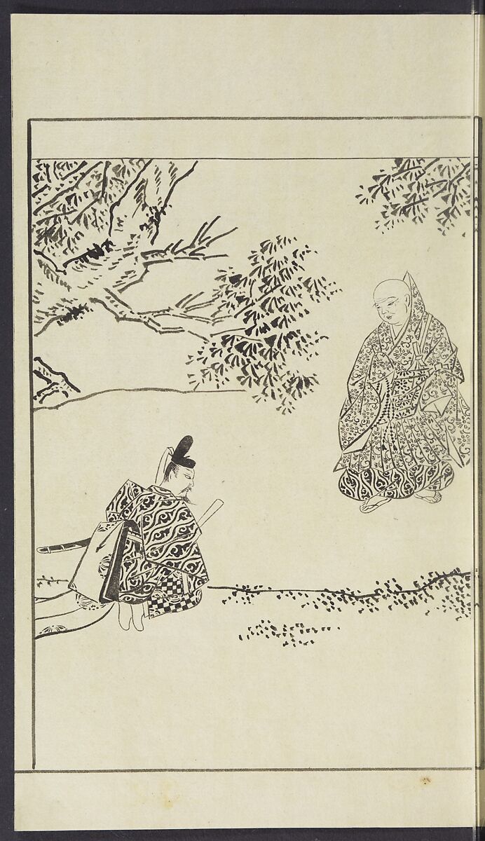 Story of Michizane Sugawara, known as Tenjin (Tenjin engi) 天神縁起, Reizen Saburo Tametaka 冷泉(岡田)為恭 (died 1864), Ink and color on paper, Japan