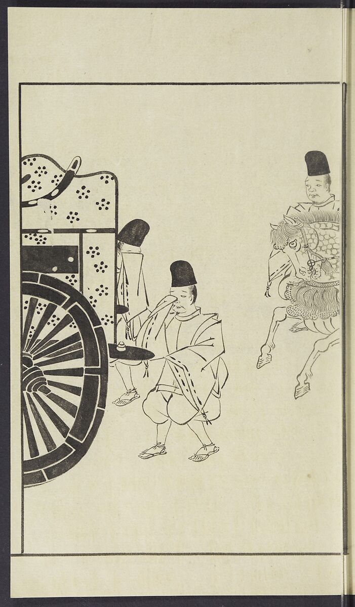 Story of Michizane Sugawara, known as Tenjin (Tenjin engi) 天神縁起, Reizen Saburo Tametaka 冷泉(岡田)為恭 (died 1864), Ink and color on paper, Japan