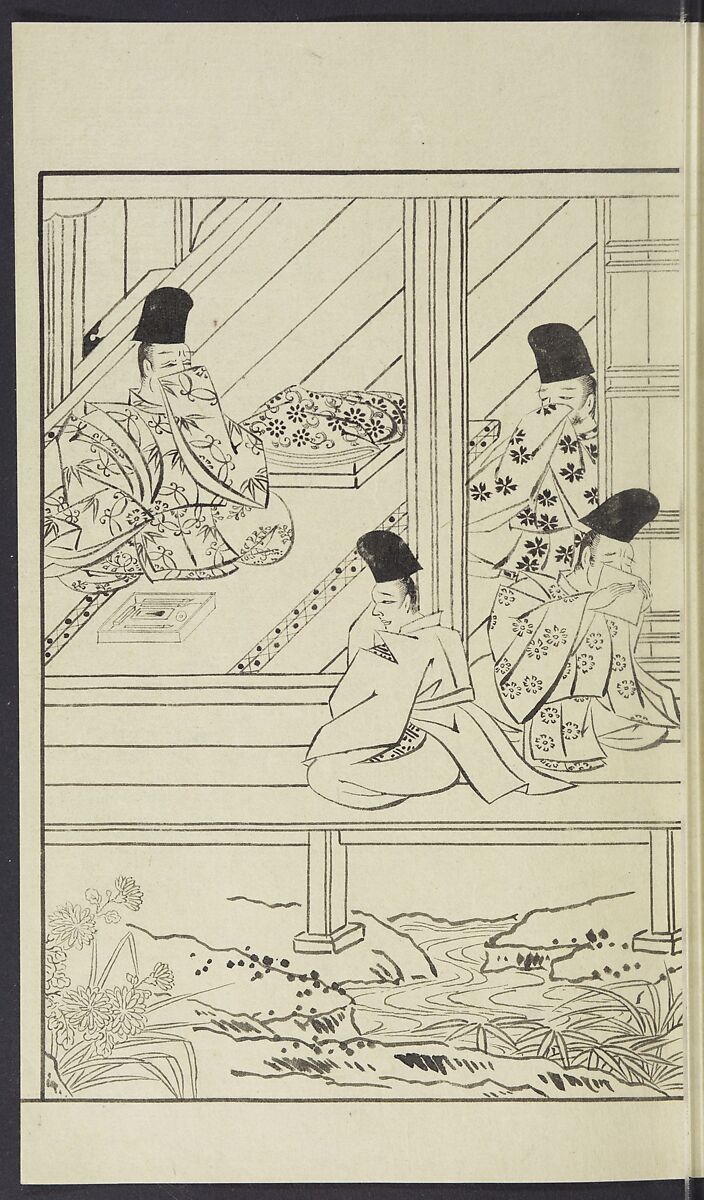 Story of Michizane Sugawara, known as Tenjin (Tenjin engi) 天神縁起, Reizen Saburo Tametaka 冷泉(岡田)為恭 (died 1864), Ink and color on paper, Japan