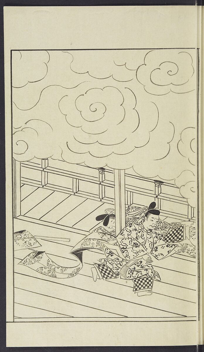 Story of Michizane Sugawara, known as Tenjin (Tenjin engi) 天神縁起, Reizen Saburo Tametaka 冷泉(岡田)為恭 (died 1864), Ink and color on paper, Japan